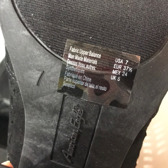 Peep Toe Suede Black Heels - Picture 7 of 7